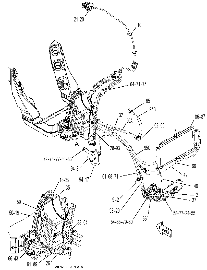 KIT-AIR COND & HEATER INSTL 3454976 CAT