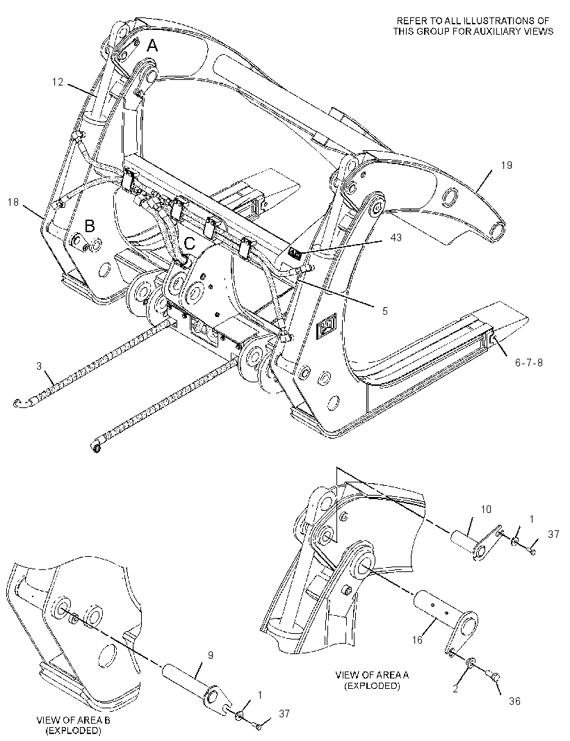 FORK GP-LOG & LUMBER 2567363 CAT