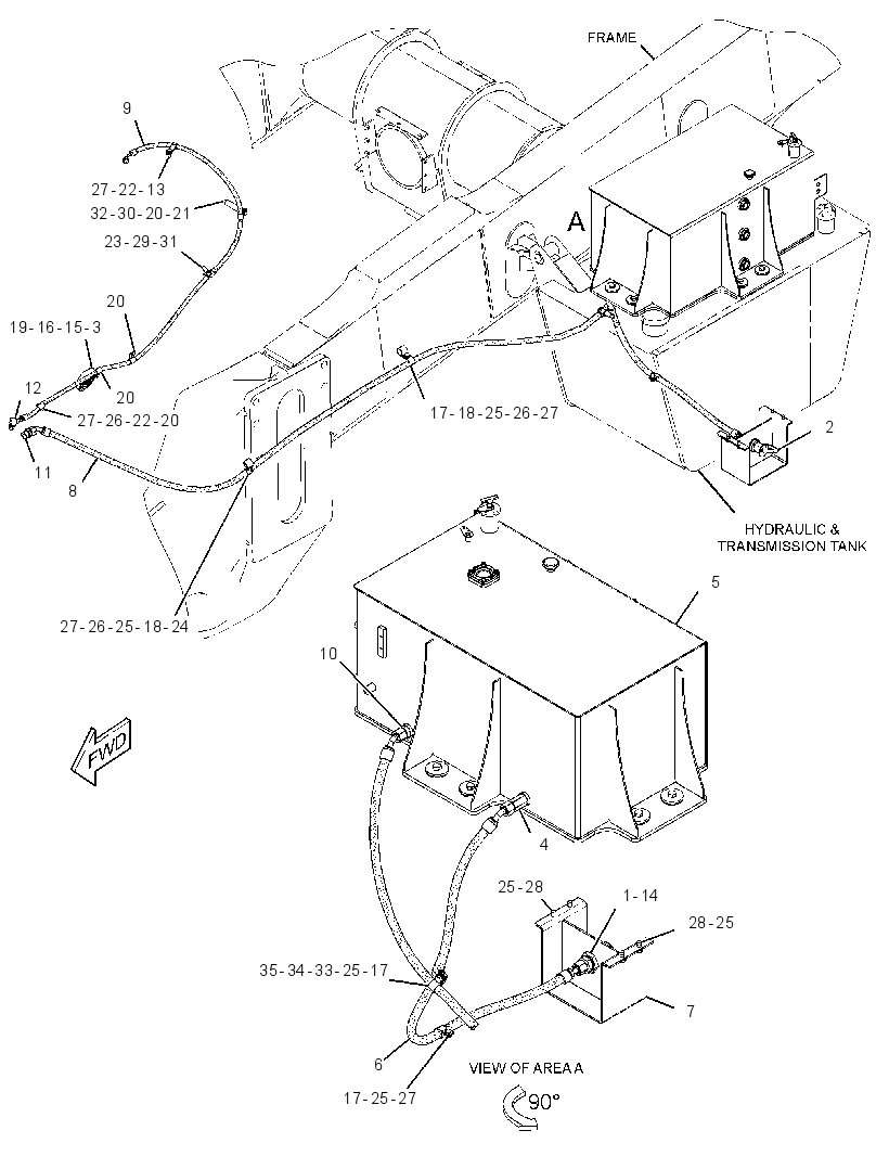 TANK & MTG GP-ENGINE OIL 2580818 CAT