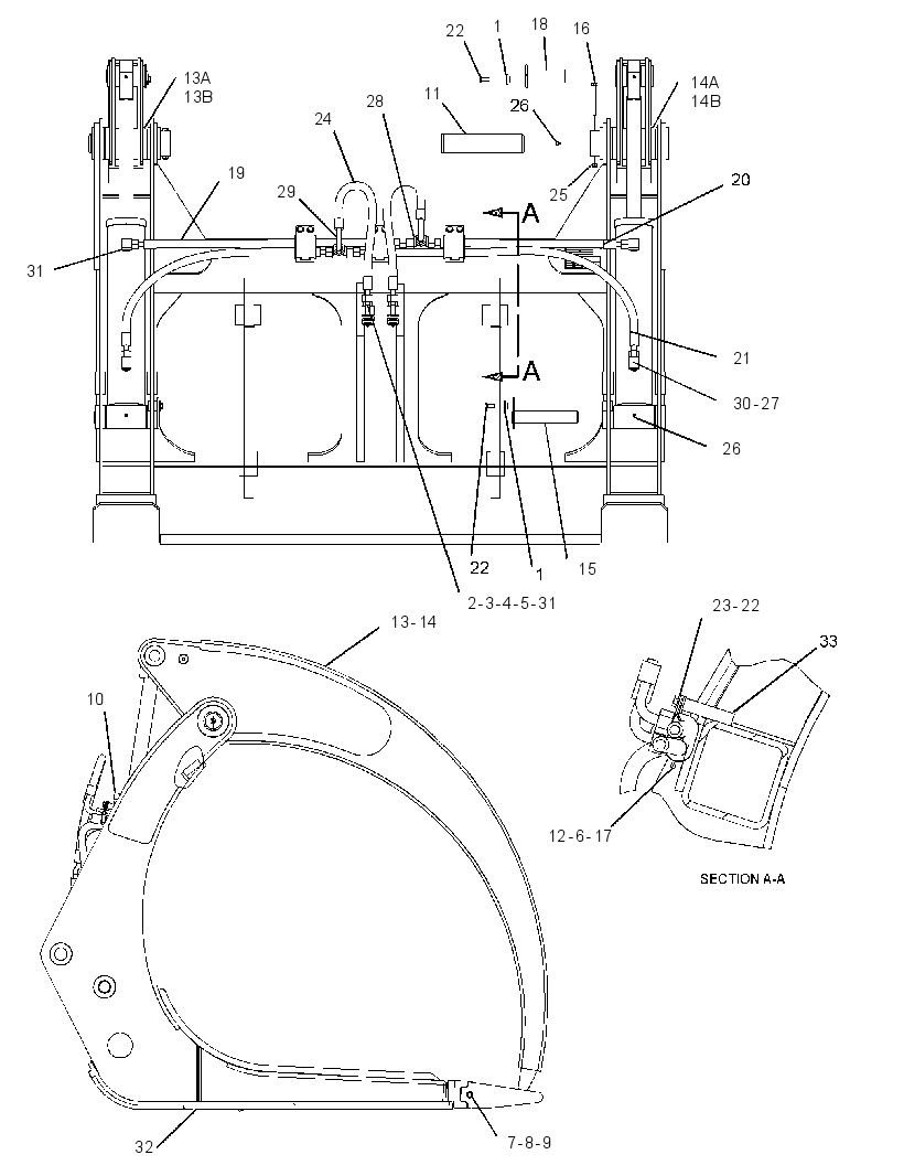 FORK GP-LOG 1630194 CAT