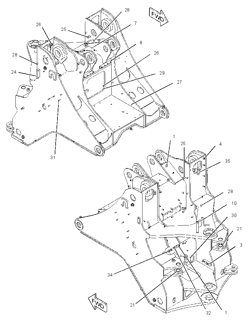 FRAME AS-LOADER 3052019 CAT