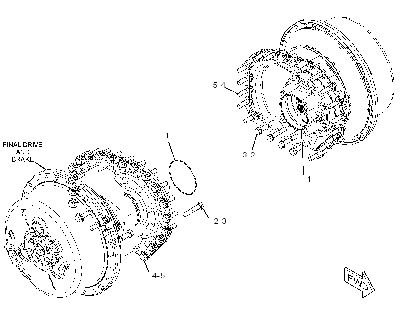MOUNTING GP-FINAL DRIVE 3445595 CAT