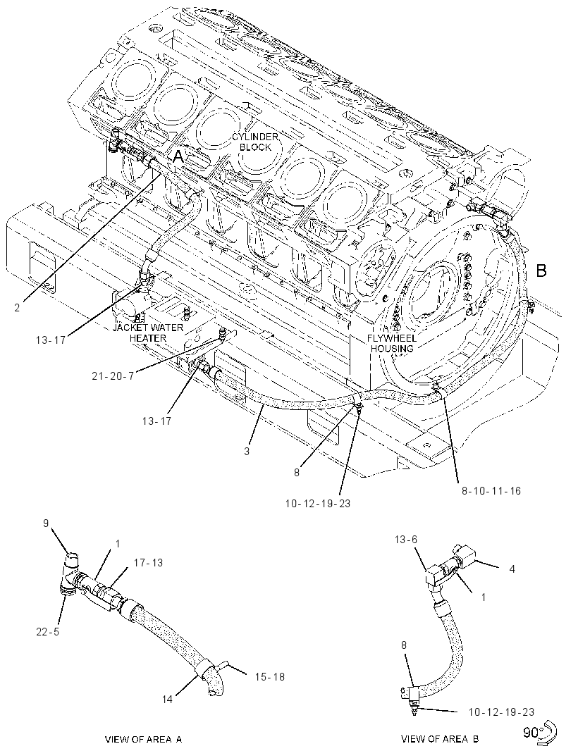 LINES GP-JACKET WATER HEATER 3737784 CAT