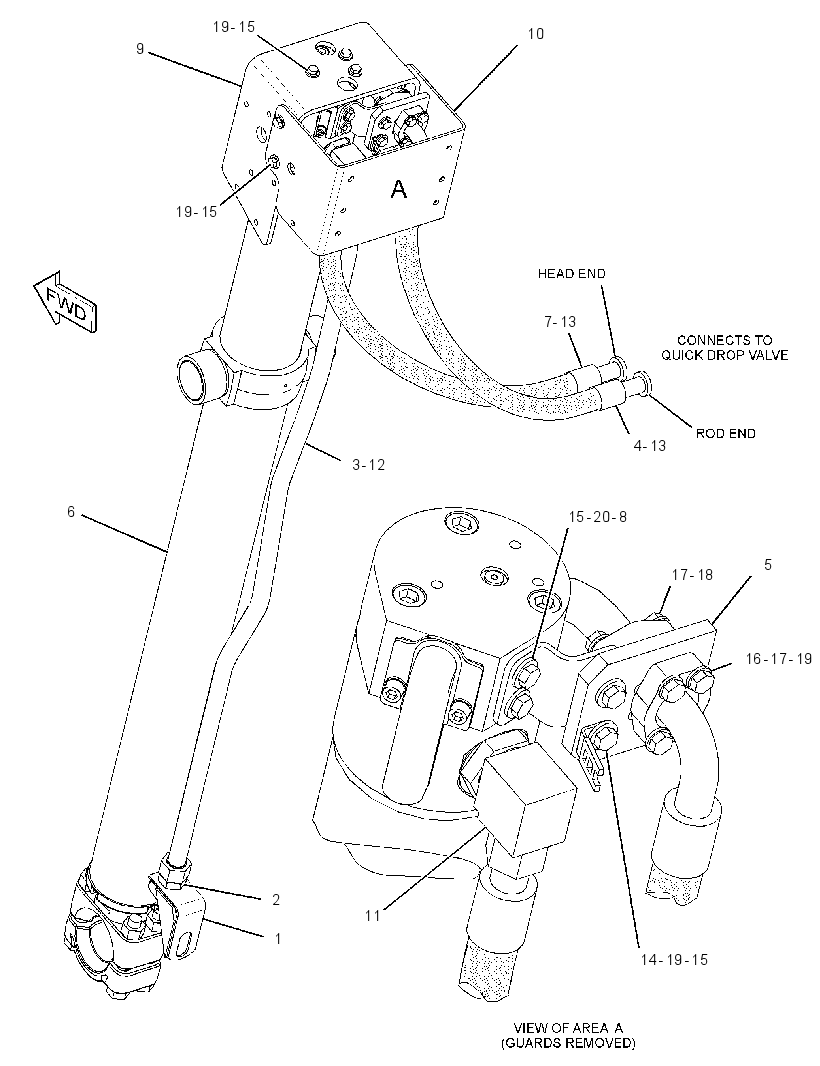 CYLINDER & LINES GP-LIFT 2365217 CAT