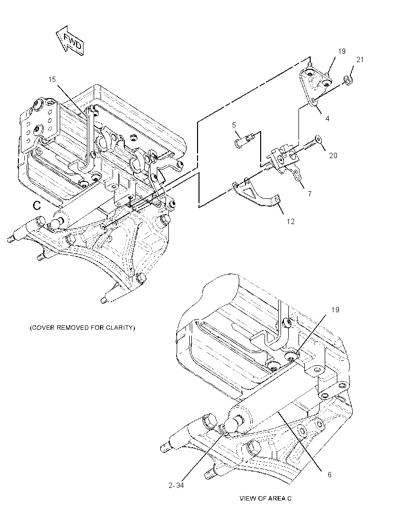 Подлокотник 2968302 CAT