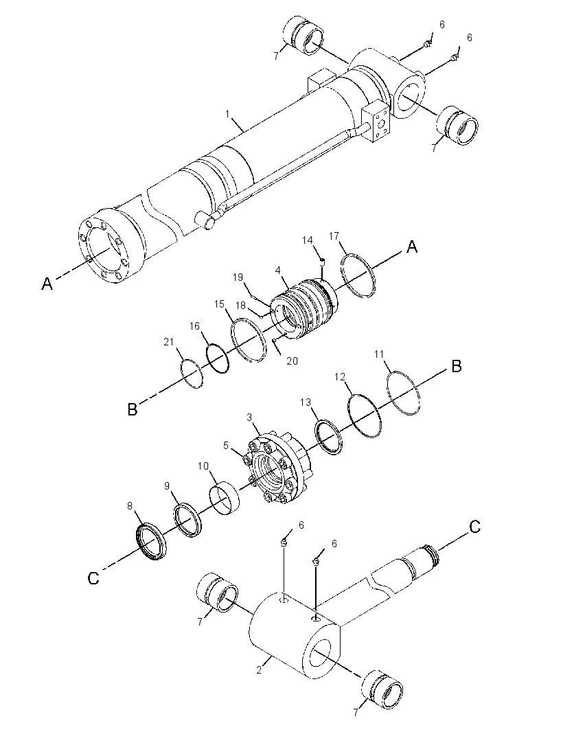 CYLINDER GP-THUMB 3909423 CAT