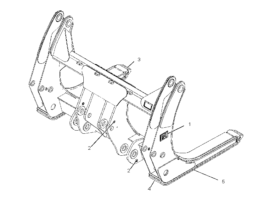 FRAME GP-FORK 2126835 CAT