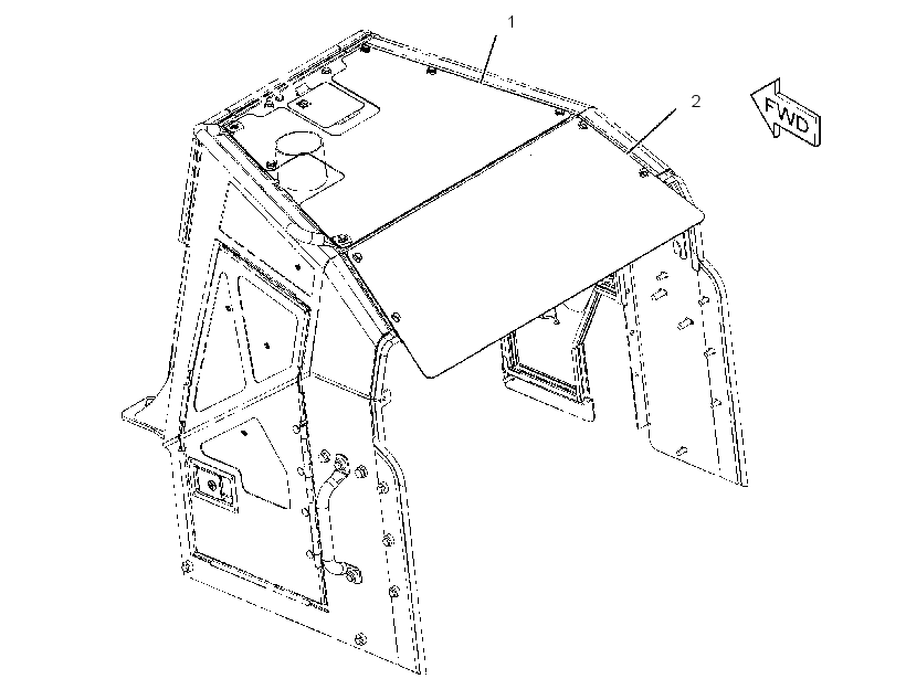 COVER GP-HOOD 3728846 CAT