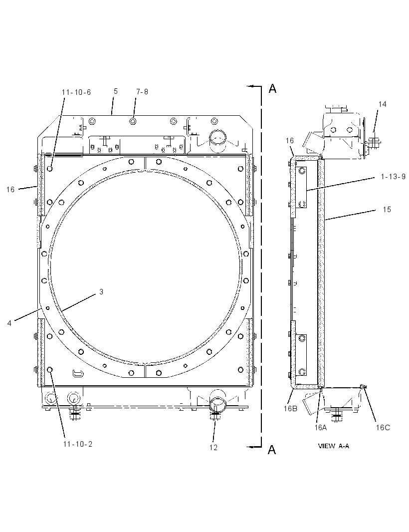 BAFFLE GP-RADIATOR 3860151 CAT