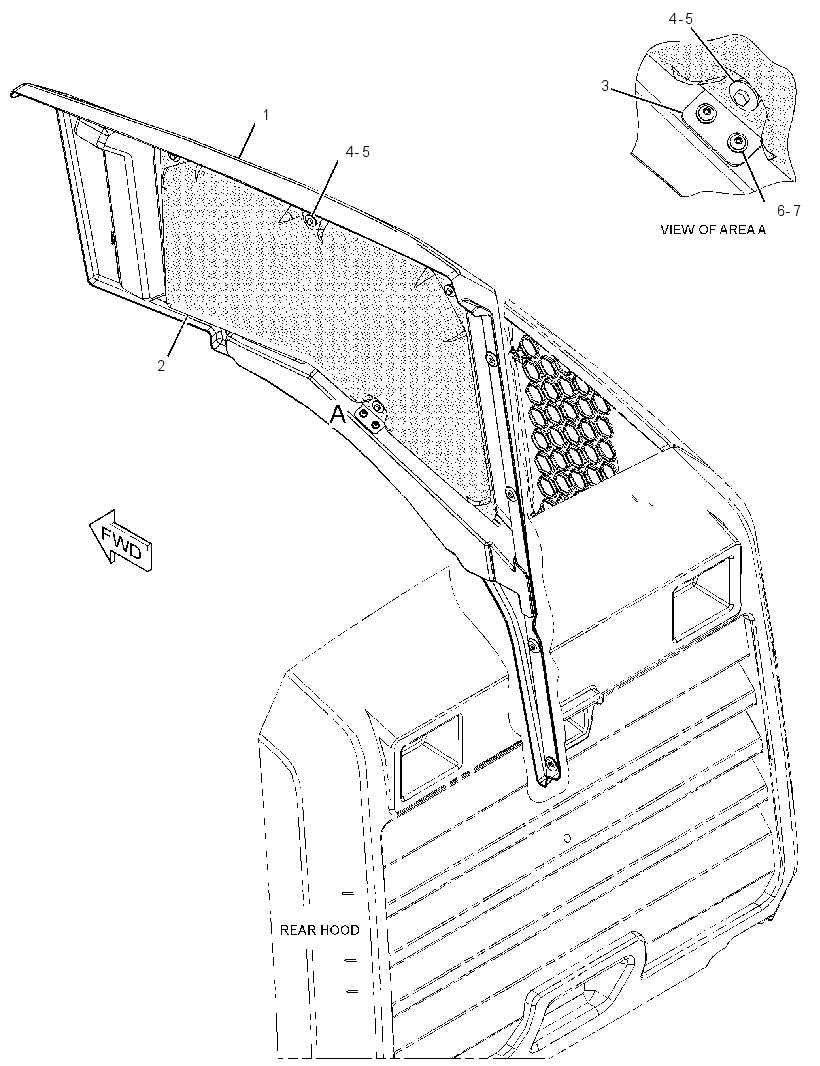 Панель боковая 3568402 CAT