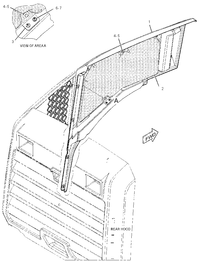 Панель боковая 3568403 CAT