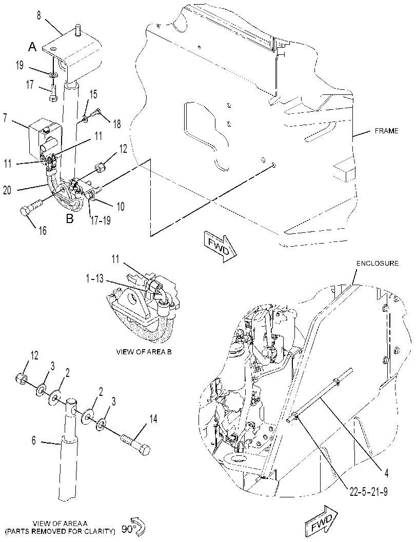 CYLINDER & MTG GP-TILT 3788277 CAT