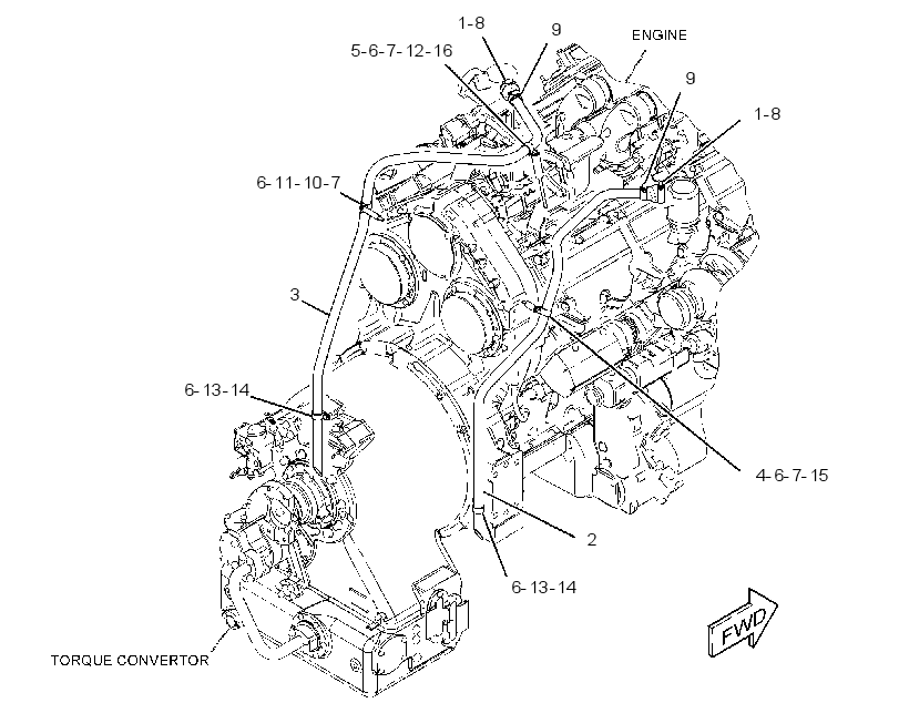 Система отвода газов 2955087 CAT