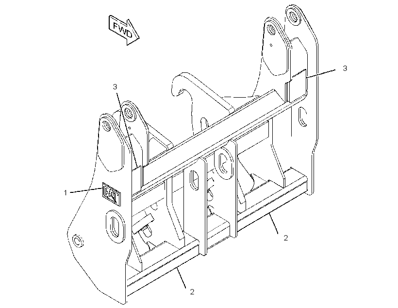 FRAME GP-FORK 3808880 CAT
