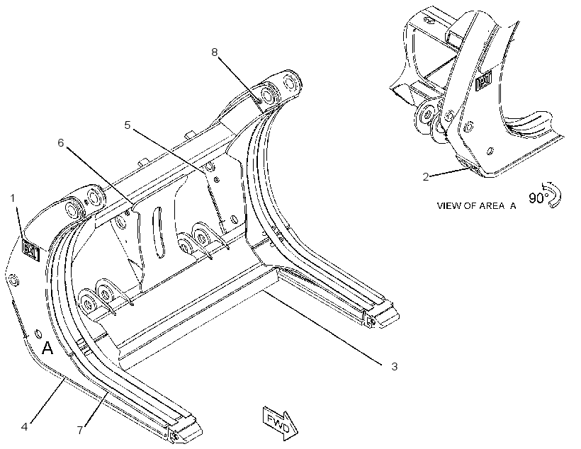 FRAME GP-FORK 3747149 CAT