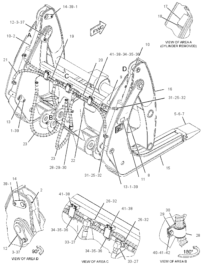 FORK GP-LOG 3747148 CAT