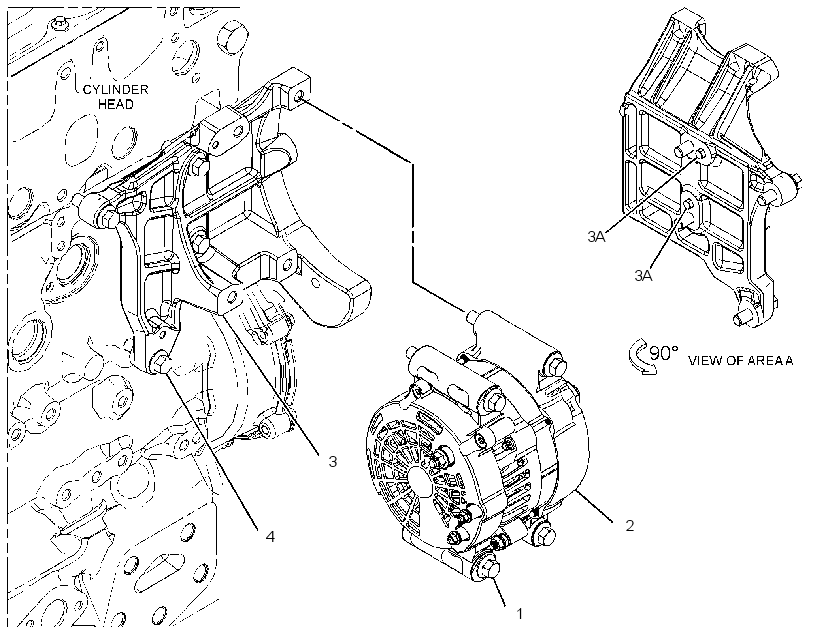 Генератор зарядный 3500614 CAT
