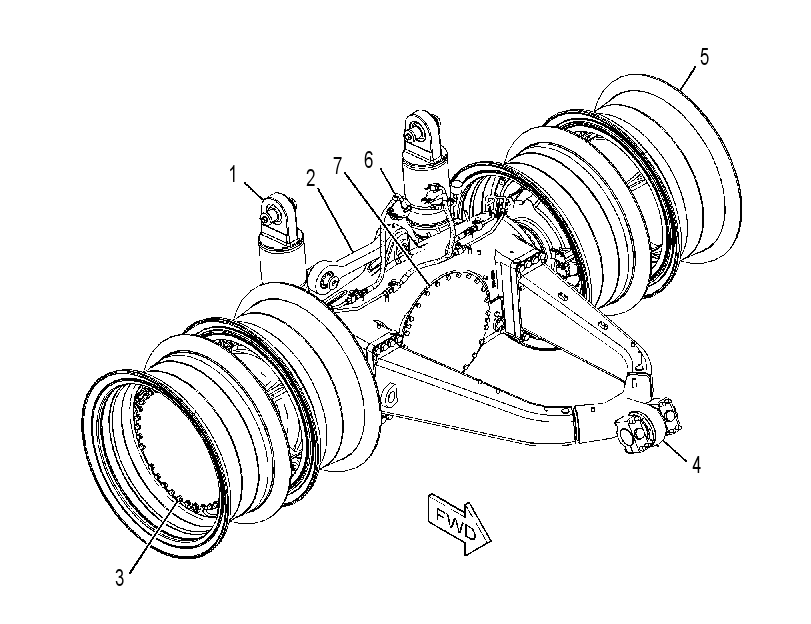 AXLE AR-OEM TRAILER 3858682 CAT