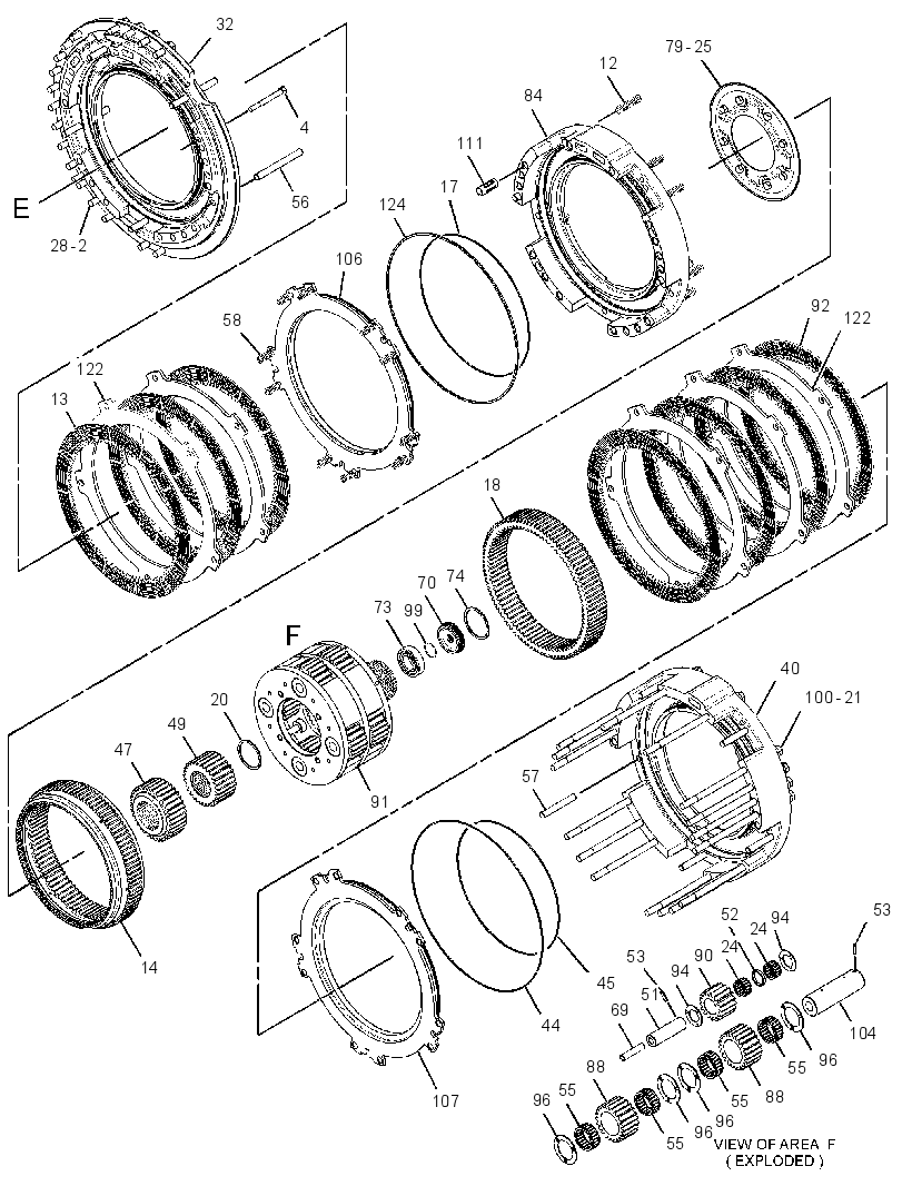 Планетарная передача трансмиссии 3154715 CAT