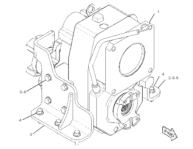 TRANSMISSION & MOUNTING GP 3333799 CAT
