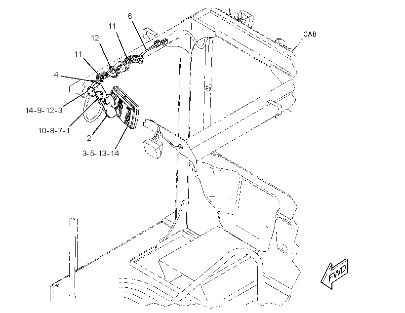 MOUNTING GP-MONITOR 3751613 CAT