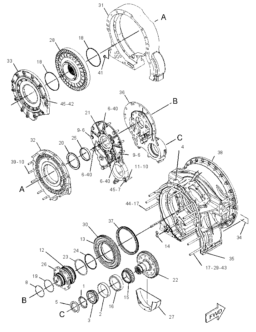 HOUSING GP-TORQUE CONVERTER 3795450 CAT