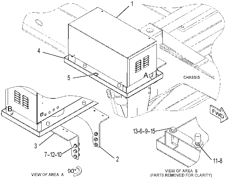 MOUNTING GP-HEATER 3597361 CAT