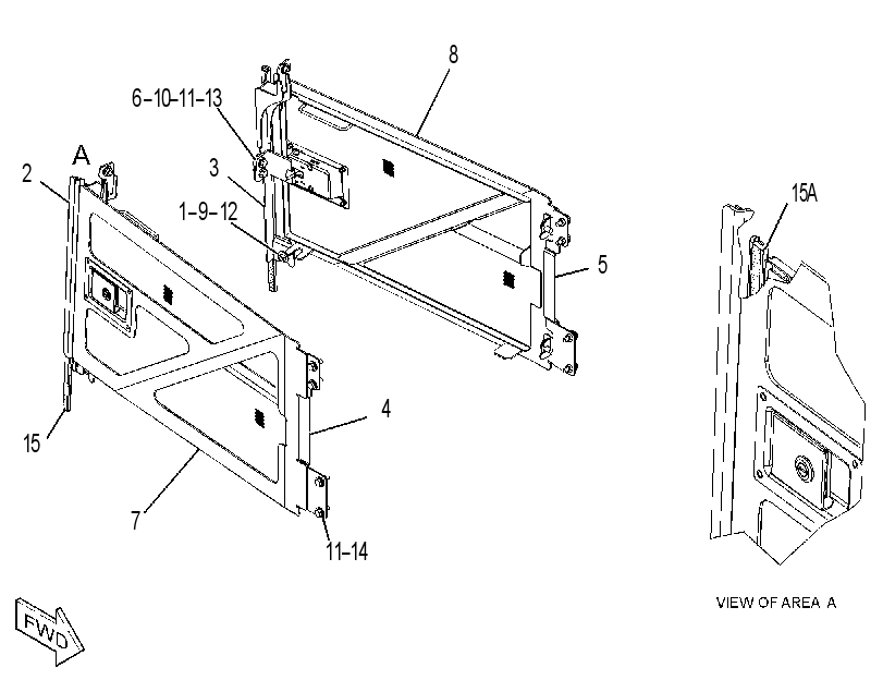 DOOR GP-HOOD 3836599 CAT