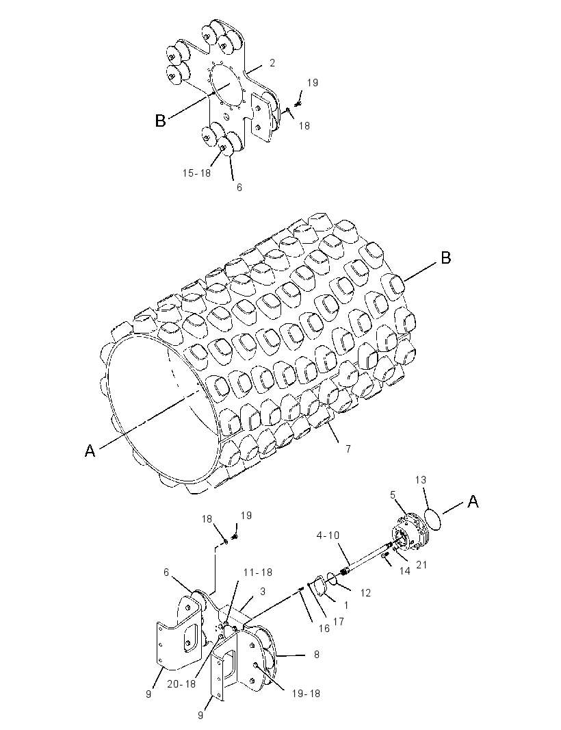DRUM GP-DRIVE & VIBRATORY 2541347 CAT