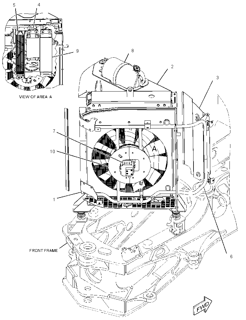 RADIATOR AR 3323066 CAT
