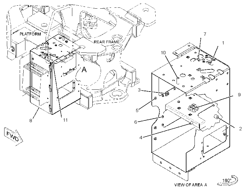 ENCLOSURE GP-SERVICE CENTER 3342636 CAT