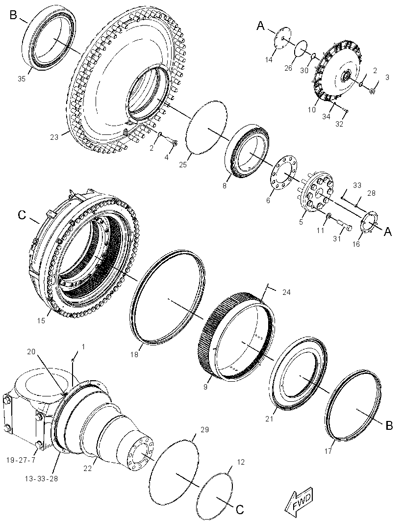 WHEEL & BRAKE GP 3806955 CAT