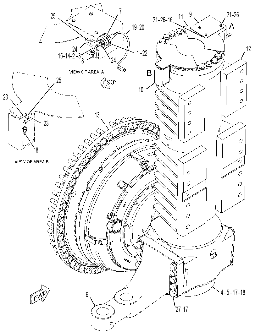WHEEL, BRAKE & SUSPENSION GP 3806954 CAT