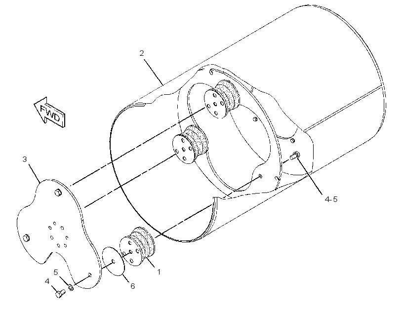 DRUM GP-COMPACTOR 2554102 CAT