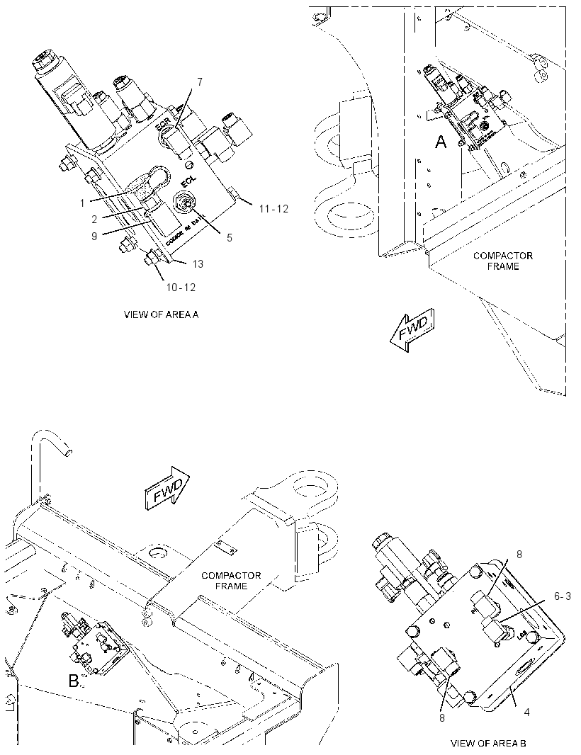 VALVE & MTG GP-SIDECUTTER 3601306 CAT