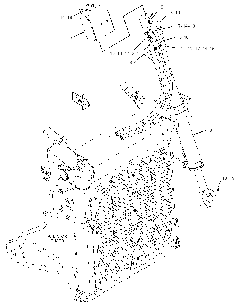CYLINDER & LINES GP-LIFT 3259754 CAT