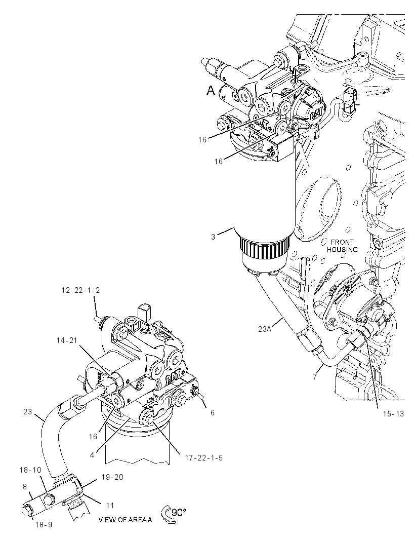 LINES GP-FUEL PRIMING 3548053 CAT