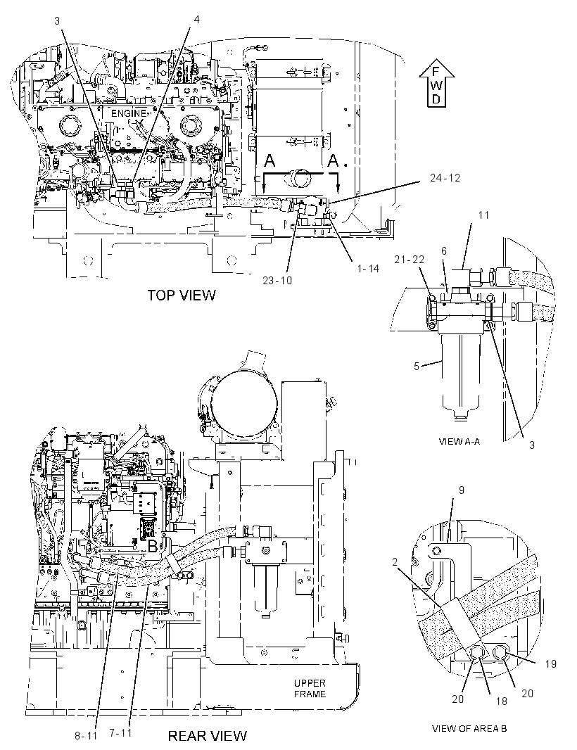 FILTER & MTG GP-ENGINE OIL 3396963 CAT