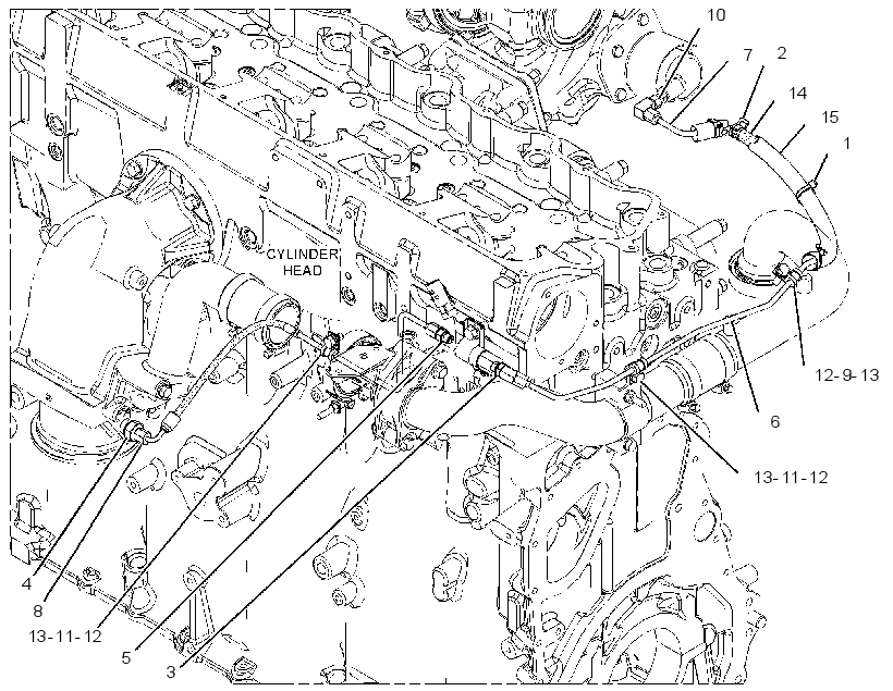 LINES GP-TURBOCHARGER 3539864 CAT