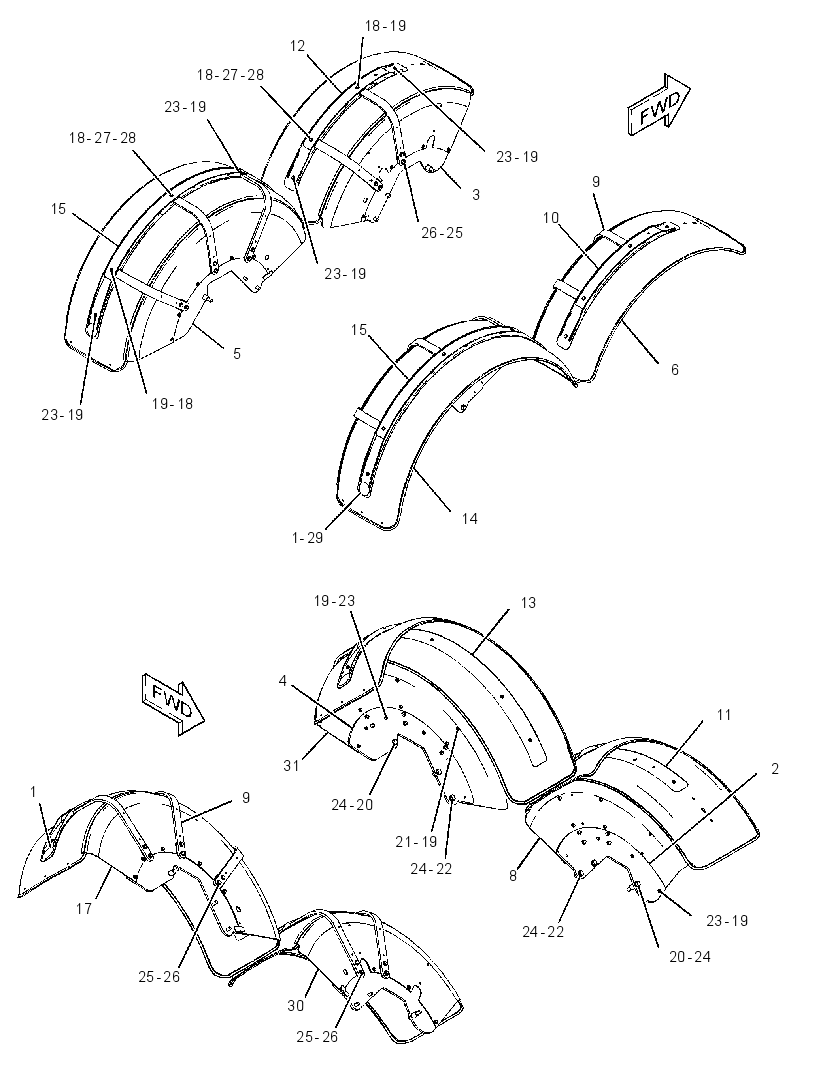 FENDER & SUPPORT GP 2620413 CAT