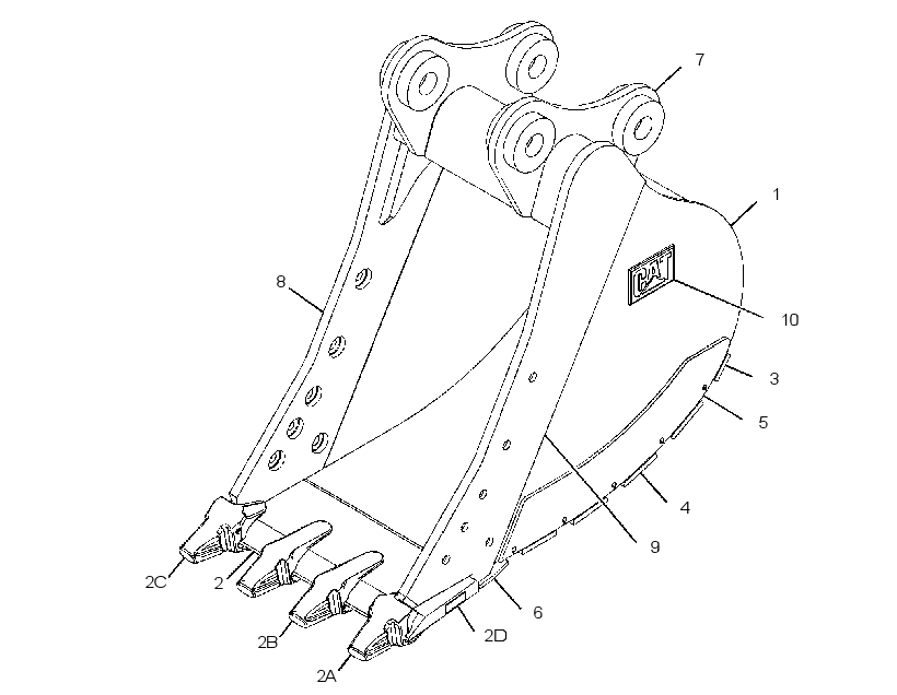 Ковш усиленный 3476832 CAT