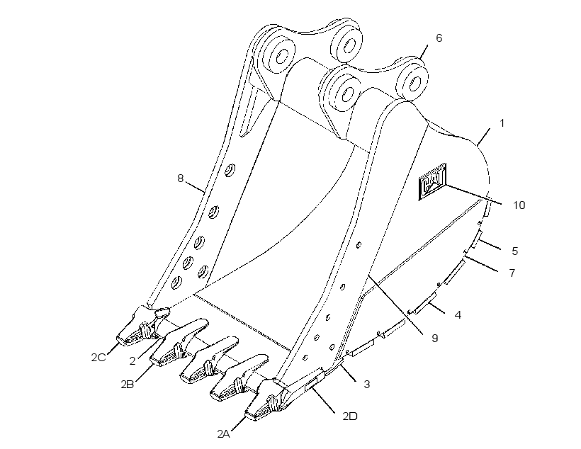 BUCKET GP-SEVERE SERVICE ROCK 3476838 CAT