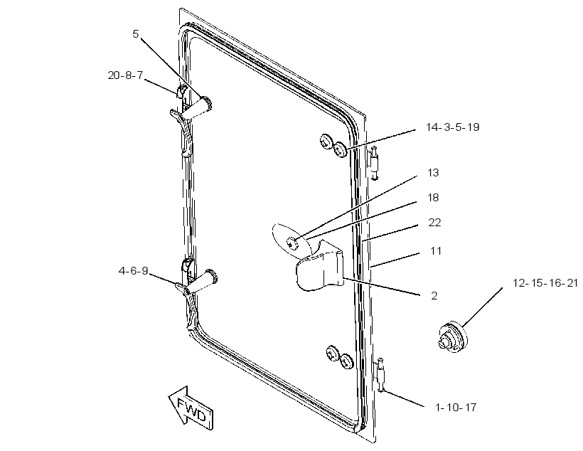 WINDOW GP-VENT 3953920 CAT
