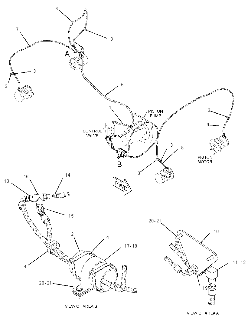 LINES GP-BRAKE & SHIFT 3440589 CAT