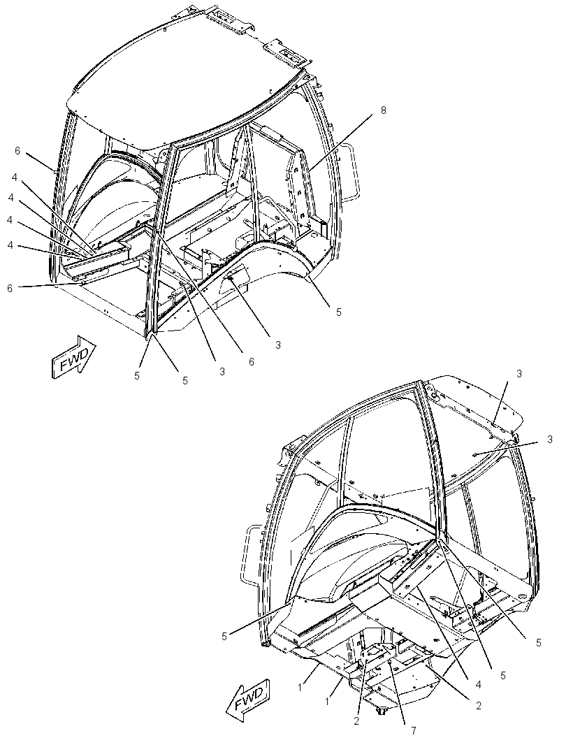 ROPS AS 3533007 CAT