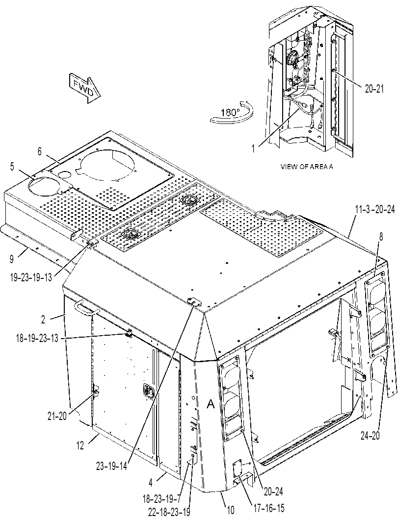 HOOD GP-TRACTOR 3461096 CAT