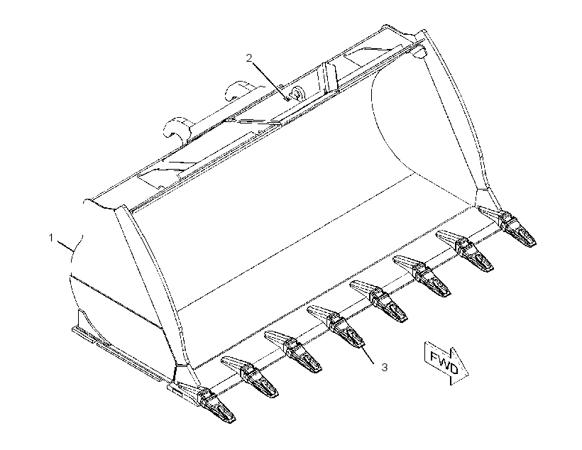 Ковш усиленный 3628022 CAT