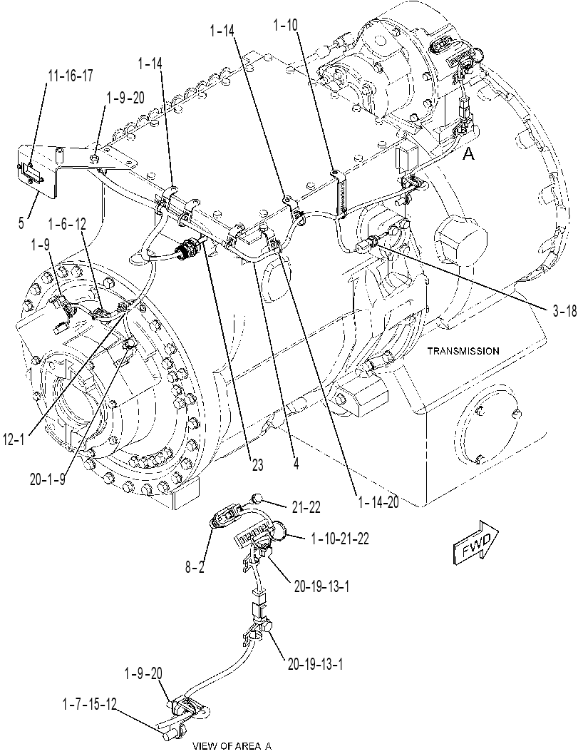 WIRING GP-TRANSMISSION 3088122 CAT