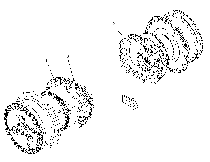 FINAL DRIVE & BRAKE GP 3566852 CAT