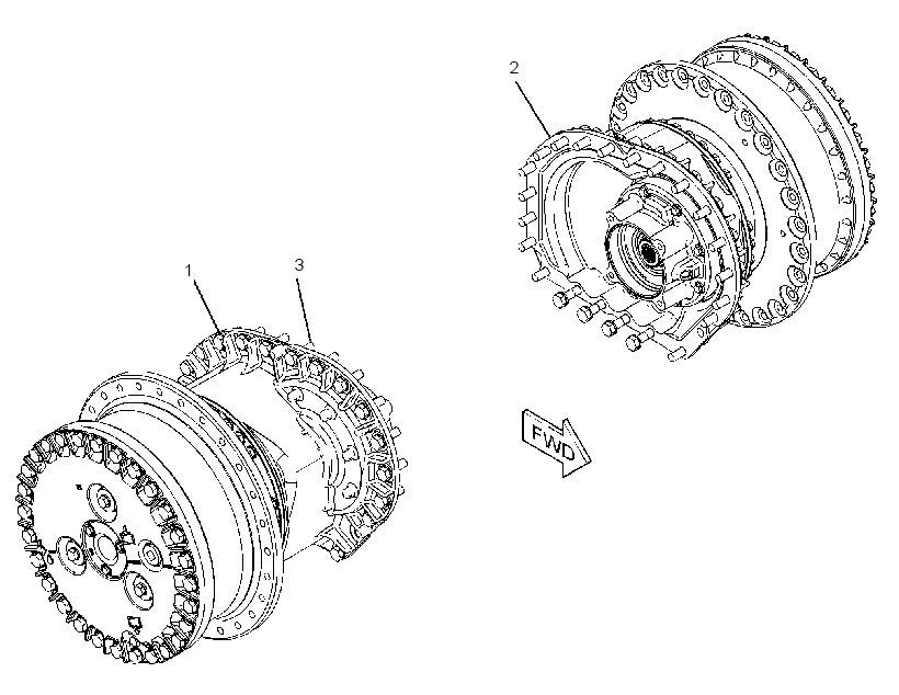 FINAL DRIVE & BRAKE GP 3566851 CAT